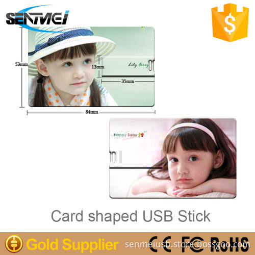 ultra thin logo print 4gb 8gb usb flash drive credit card
